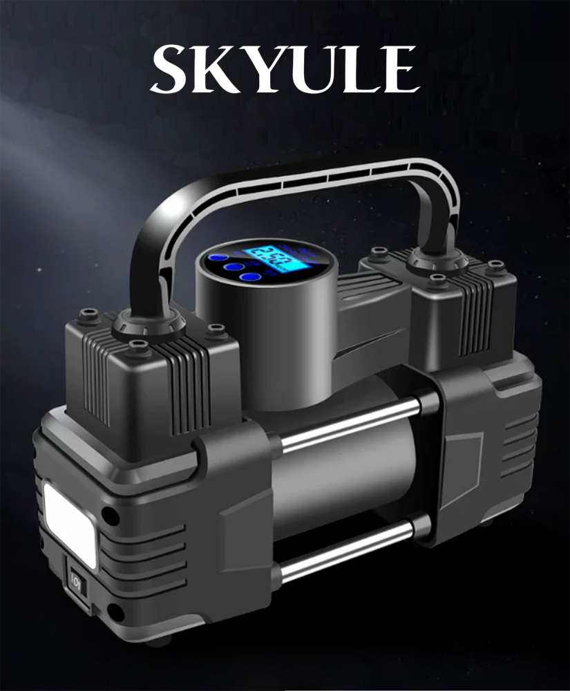 SKYULE Duty Dual-Cylinder Tire Inflator