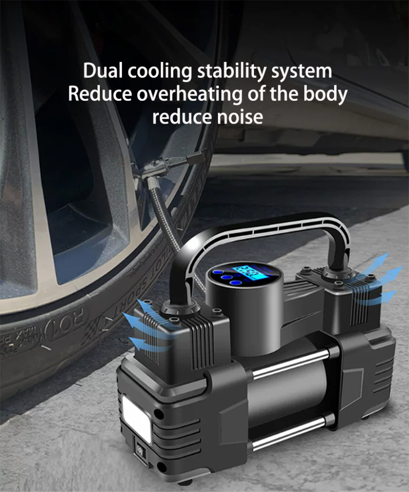 SKYULE Duty Dual-Cylinder Tire Inflator