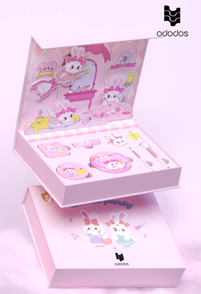 Ododos Kids' Cute Bunny Party Makeup Set