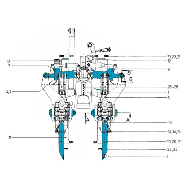 Tamping Unit Parts Unimat 08-475 4S,QM Track Equipment Co.,Ltd._Tamping Machine_railway-maintenance.com,Tamping Unit Parts Unimat 08-475 4S