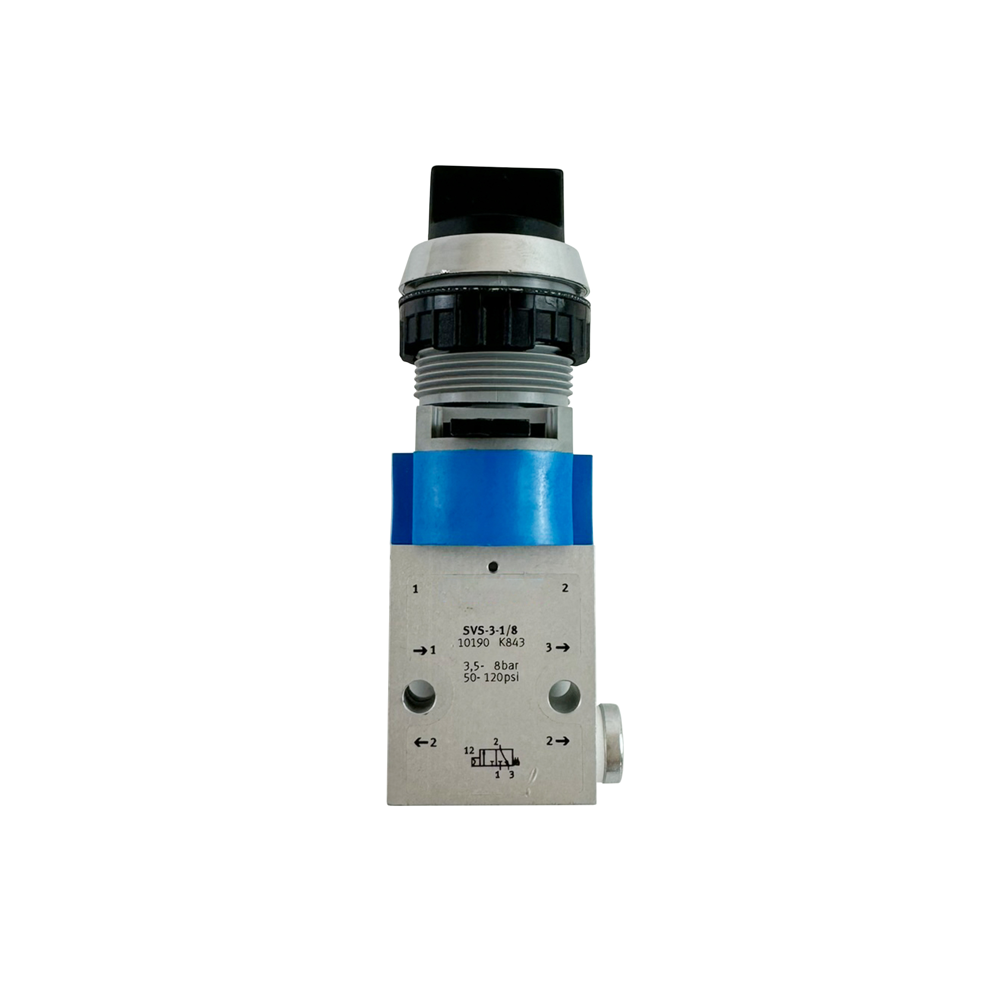 Pneumatic Valve,QM Track Equipment Co.,Ltd._Tamping Machine_railway-maintenance.com,Front-Mounted Pneumatic Valve with Pressure Switch 90336/90342/90343