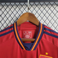 2022 Spain   World Cup Home Fan Edition Soccer Jersey