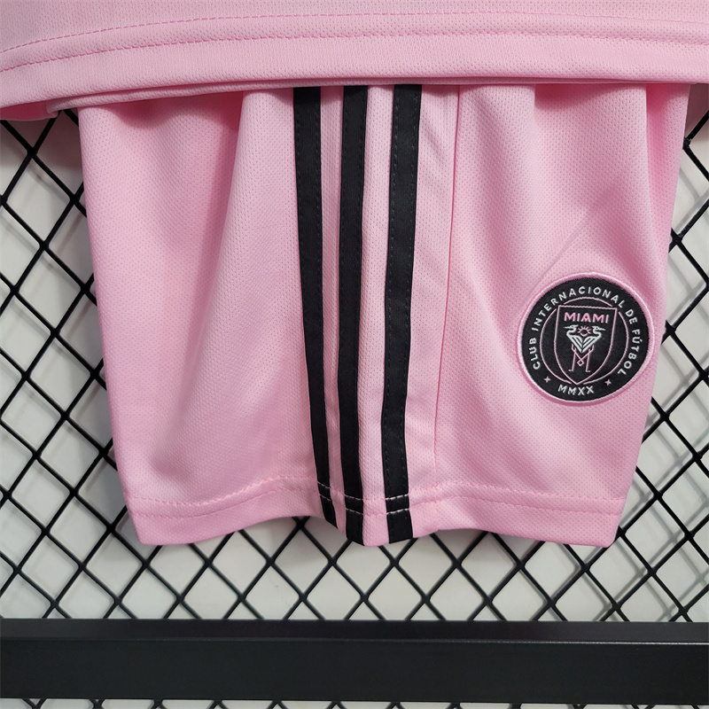 23-24 Inter Miami CF Home Kids Kit Shirt+Short Soccer Jersey
