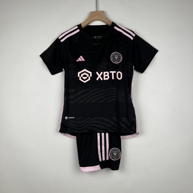 23-24 Inter Miami CF Away Kids Kit Shirt+Short Soccer Jersey