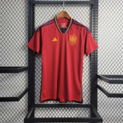 2022 Spain   World Cup Home Fan Edition Soccer Jersey