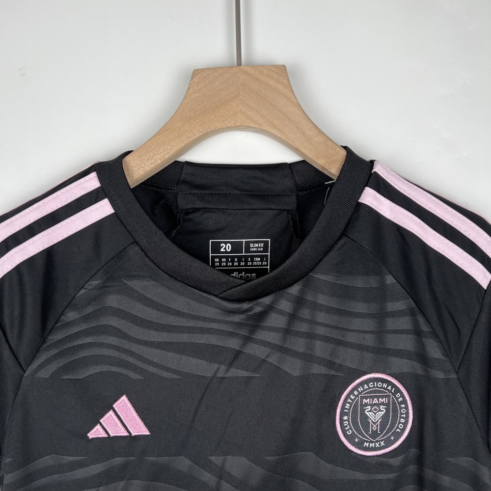 23-24 Inter Miami CF Away Kids Kit Shirt+Short Soccer Jersey