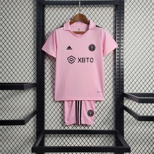 23-24 Inter Miami CF Home Kids Kit Shirt+Short Soccer Jersey