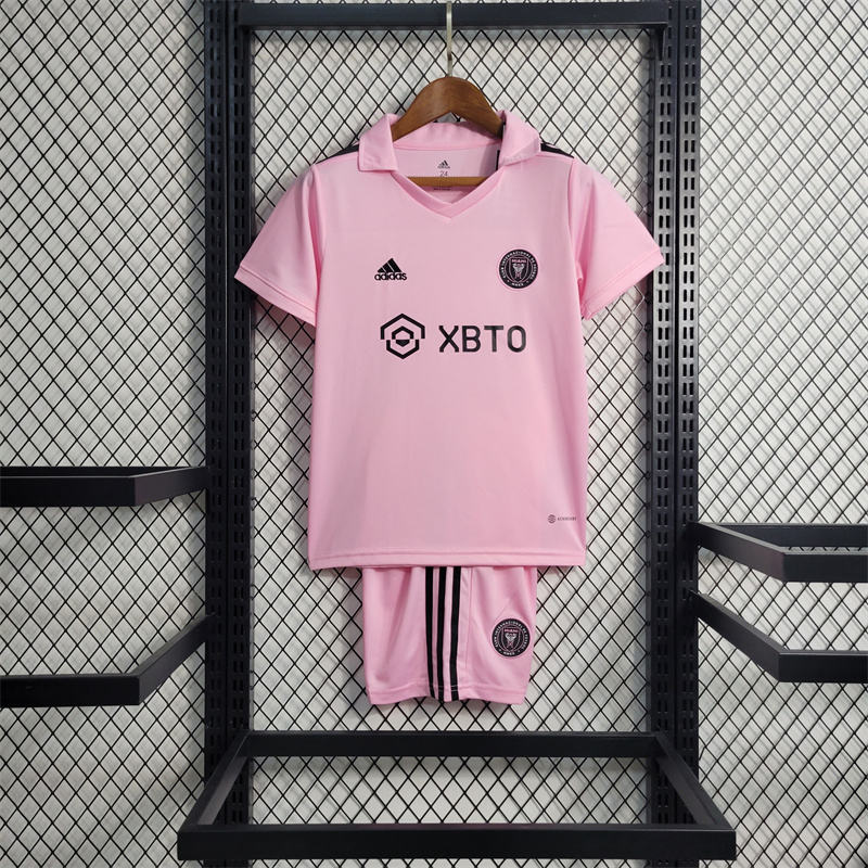 23-24 Inter Miami CF Home Kids Kit Shirt+Short Soccer Jersey