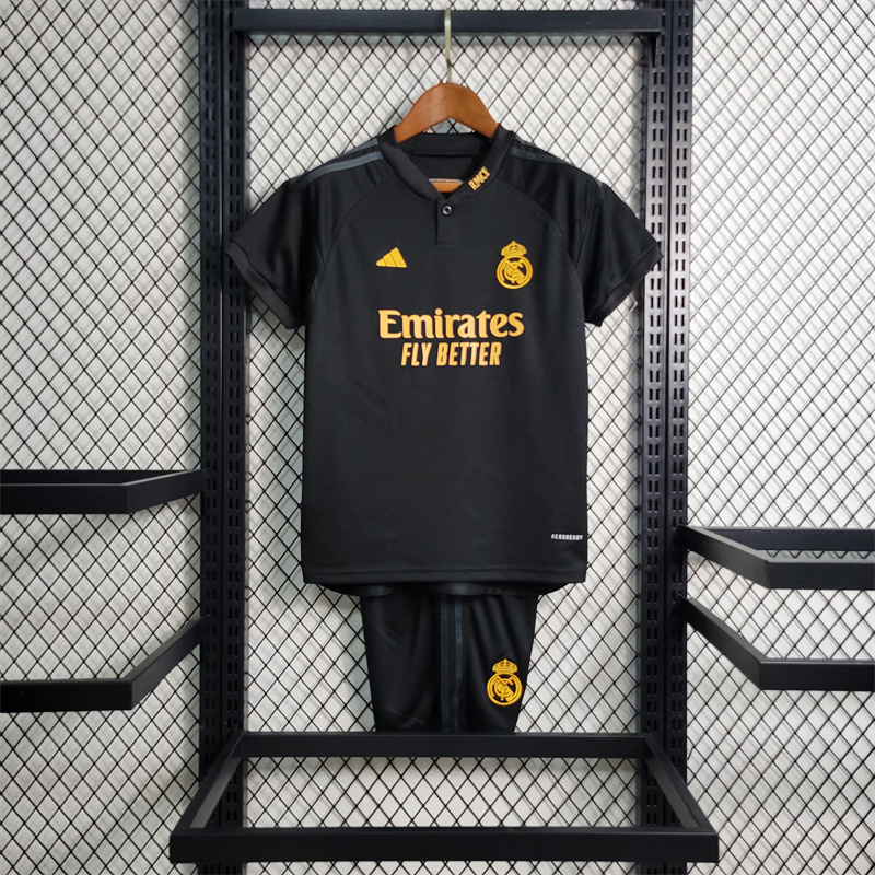 23-24 Real Madrid Third Away Kids Kit Jerseys