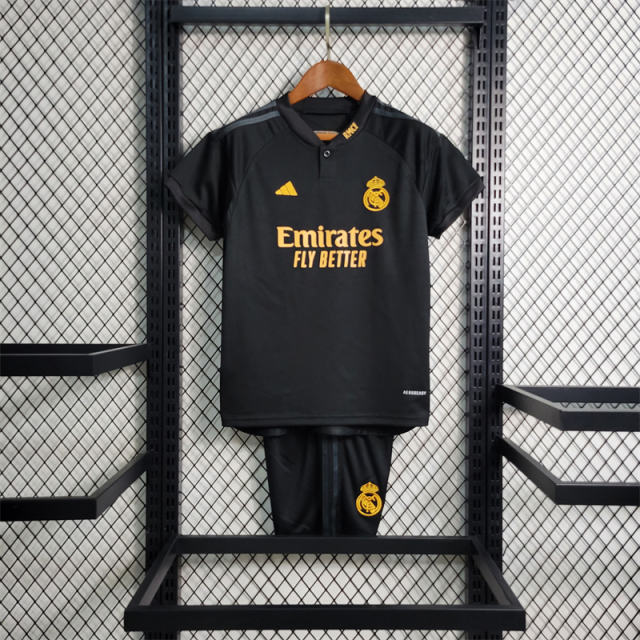 23-24 Real Madrid Third Away Kids Kit Jerseys