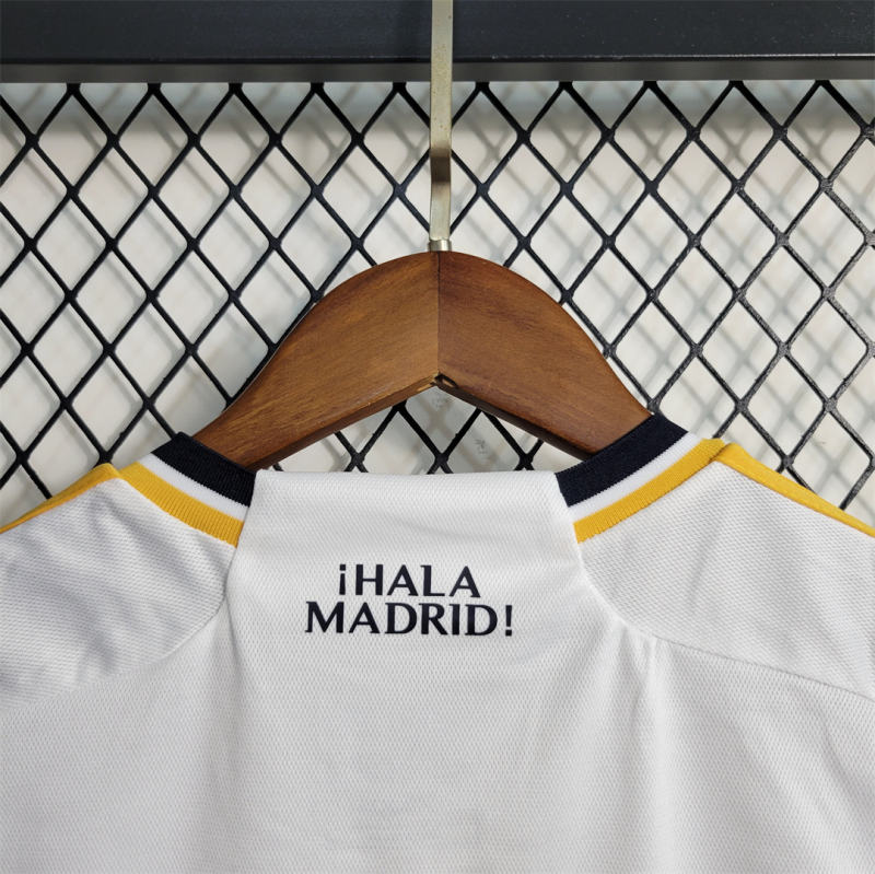 23-24 Real Madrid Home Kids Kit Jerseys