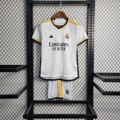 23-24 Real Madrid Home Kids Kit Jerseys