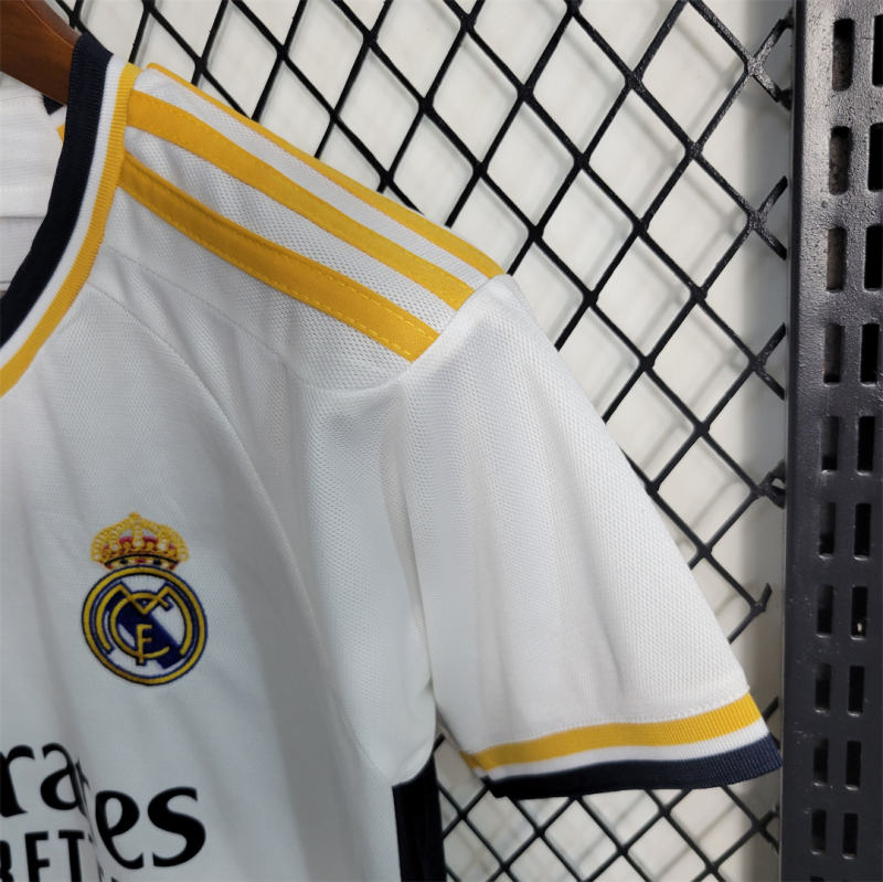 23-24 Real Madrid Home Kids Kit Jerseys