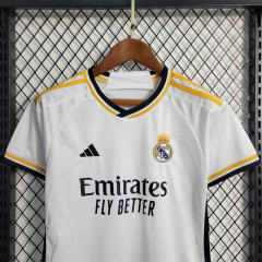 23-24 Real Madrid Home Kids Kit Jerseys