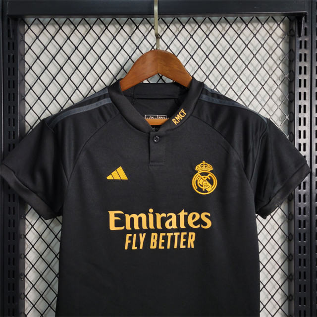 23-24 Real Madrid Third Away Kids Kit Jerseys