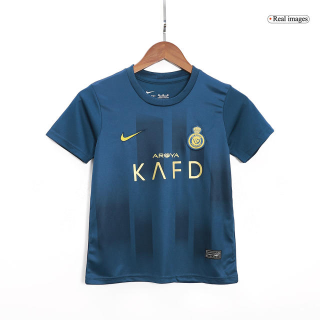 23-24 Al-Nassr Victory Away Kids Kit (Jersey+Shorts)