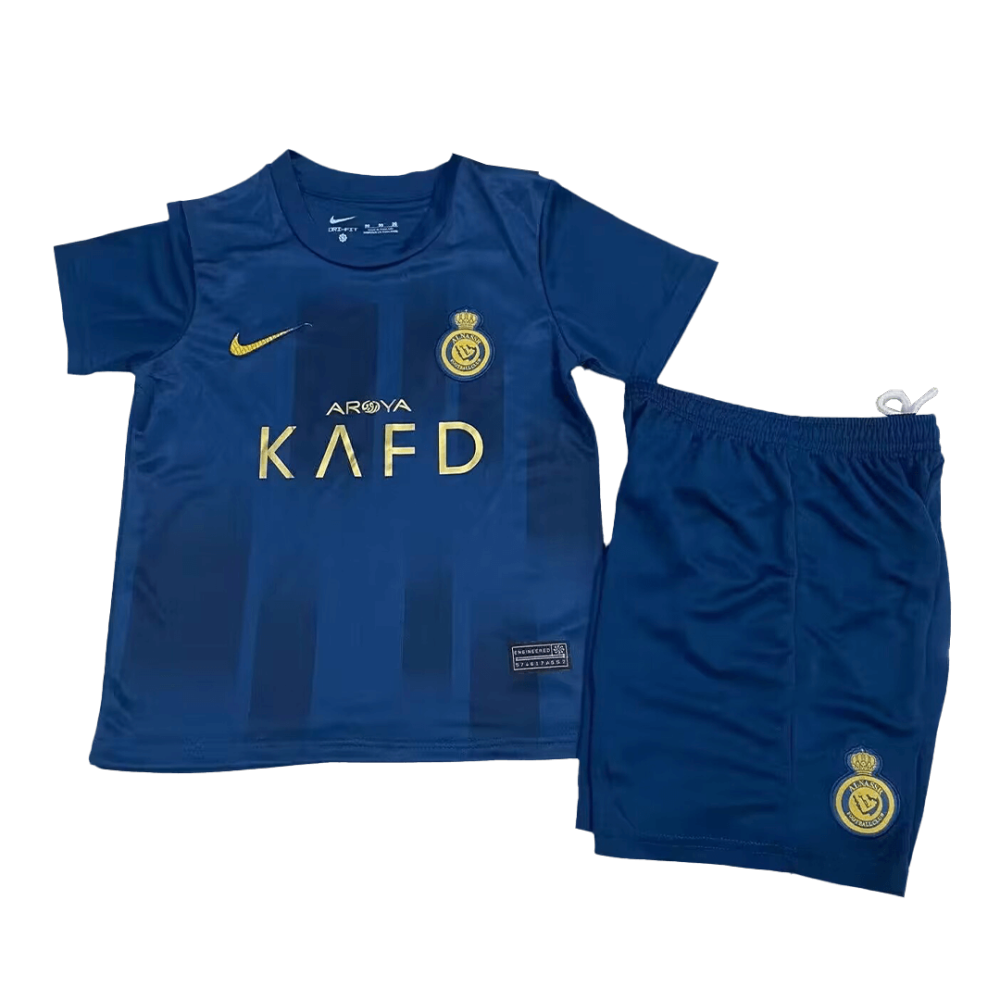 23-24 Al-Nassr Victory Away Kids Kit (Jersey+Shorts)