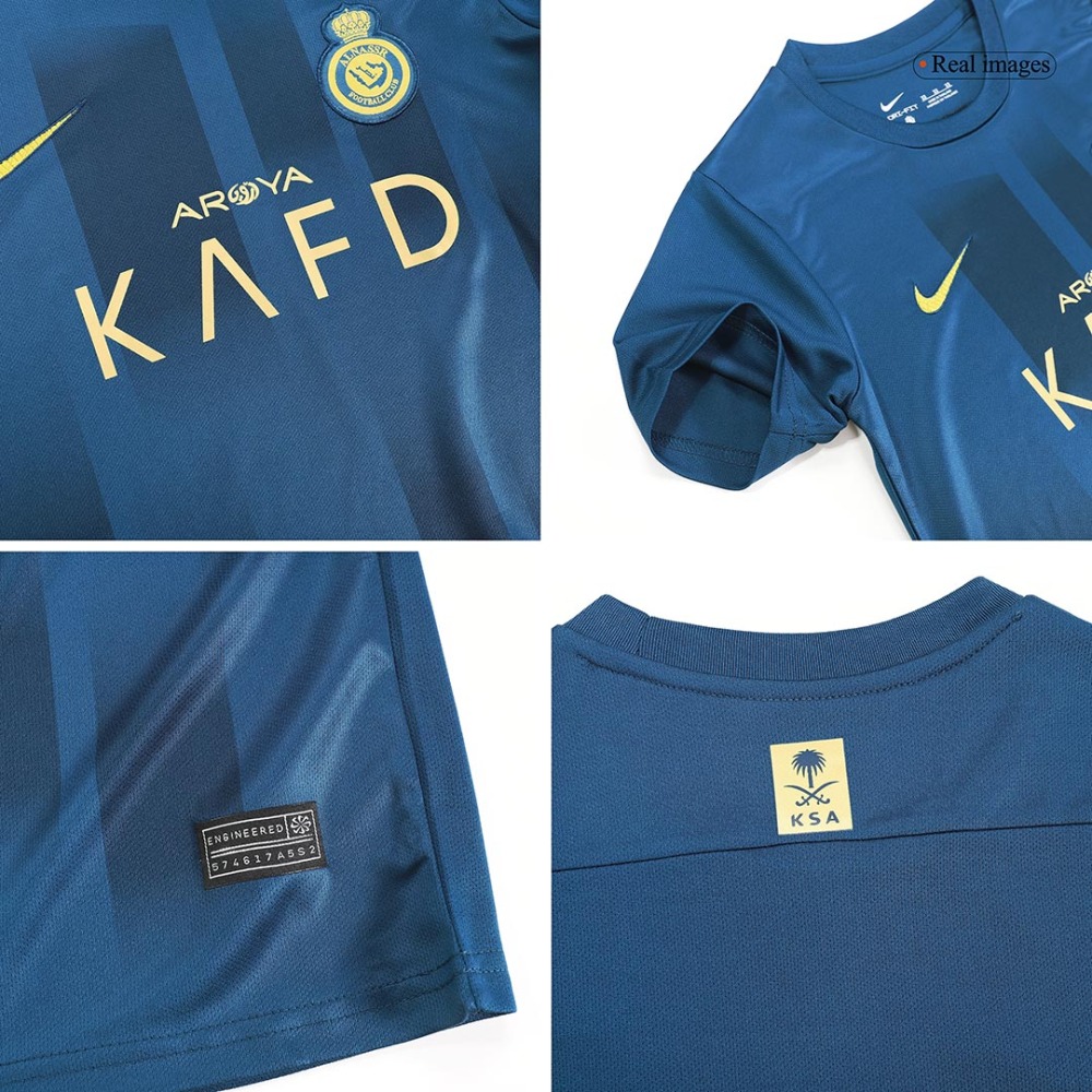 23-24 Al-Nassr Victory Away Kids Kit (Jersey+Shorts)