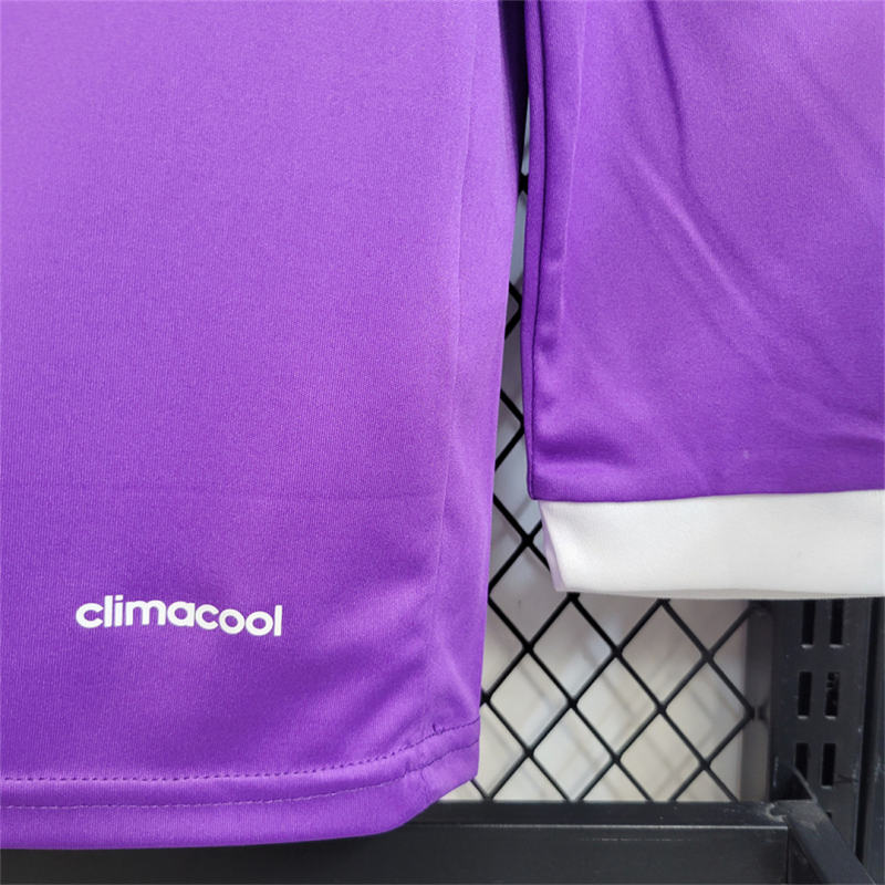 16-17 Real Madrid Away Retro Purple Jersey Long Sleeve