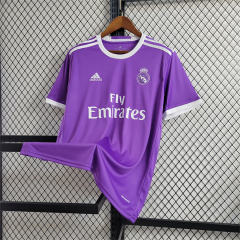 16-17 Real Madrid Away Retro Purple Jersey