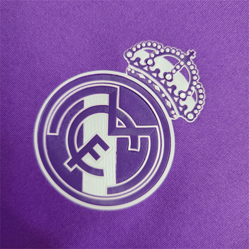 16-17 Real Madrid Away Retro Purple Jersey Long Sleeve