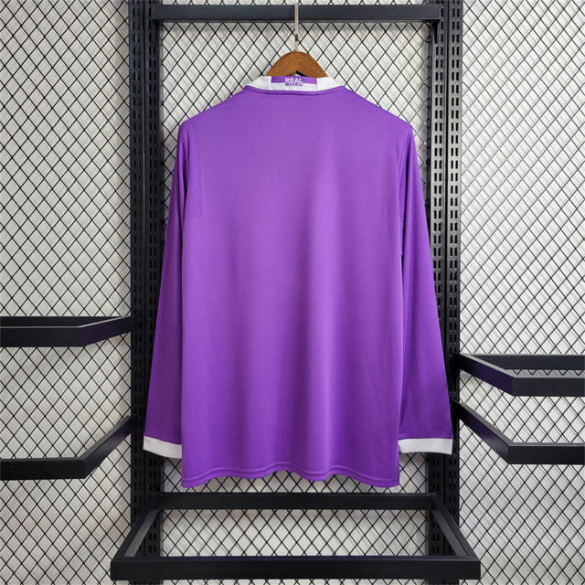 16-17 Real Madrid Away Retro Purple Jersey Long Sleeve