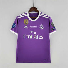 16-17 Real Madrid Away Retro Purple Jersey