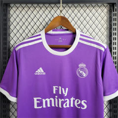 16-17 Real Madrid Away Retro Purple Jersey