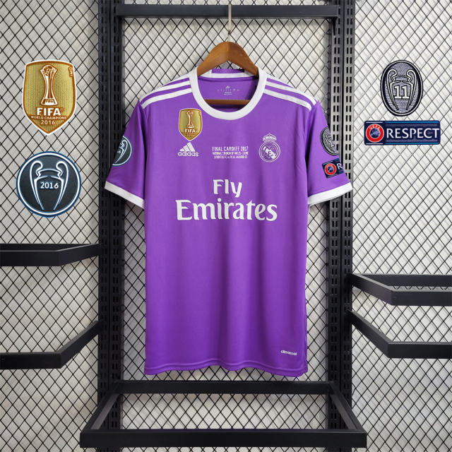 16-17 Real Madrid Away Retro Purple Jersey
