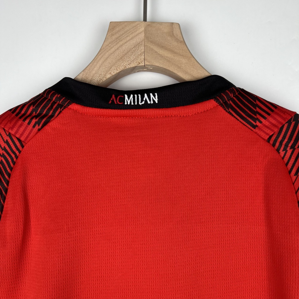 23-24 AC Milan Home Jersey Kids Kit(Jersey+Shorts)