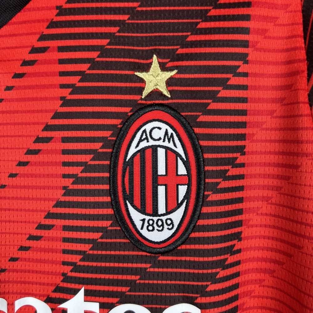 23-24 AC Milan Home Jersey Kids Kit(Jersey+Shorts)