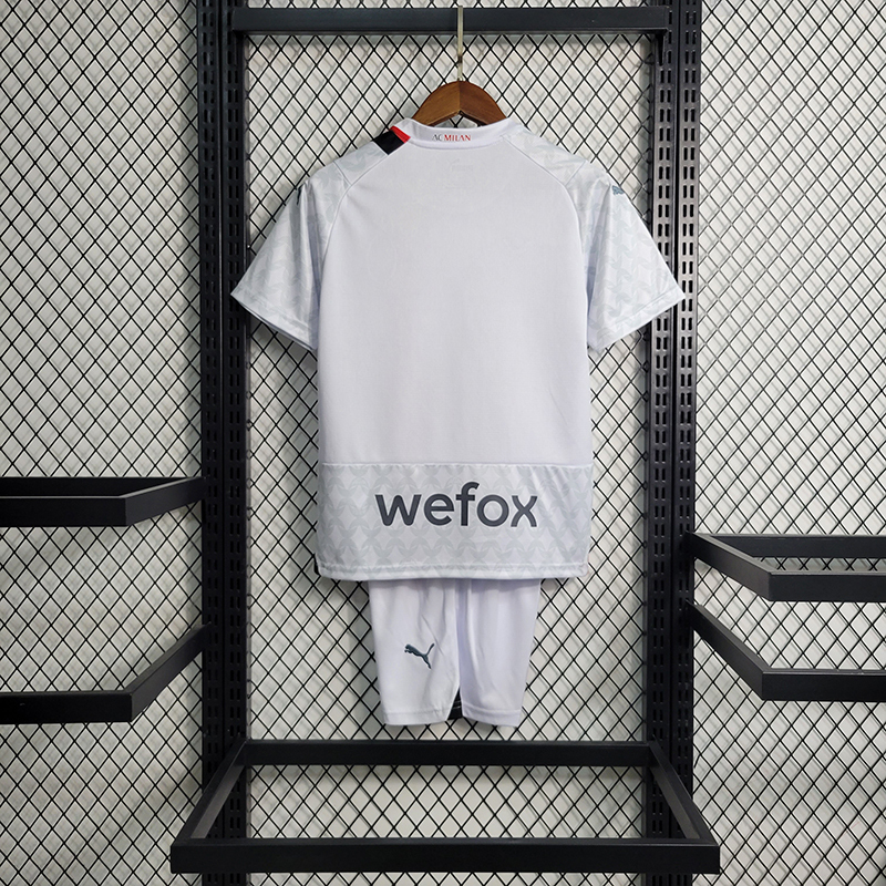 23-24 AC Milan Away Jersey Kids Kit(Jersey+Shorts)