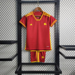 23-24 Roma Home Kids Kit Jersey+Shorts 2023/24