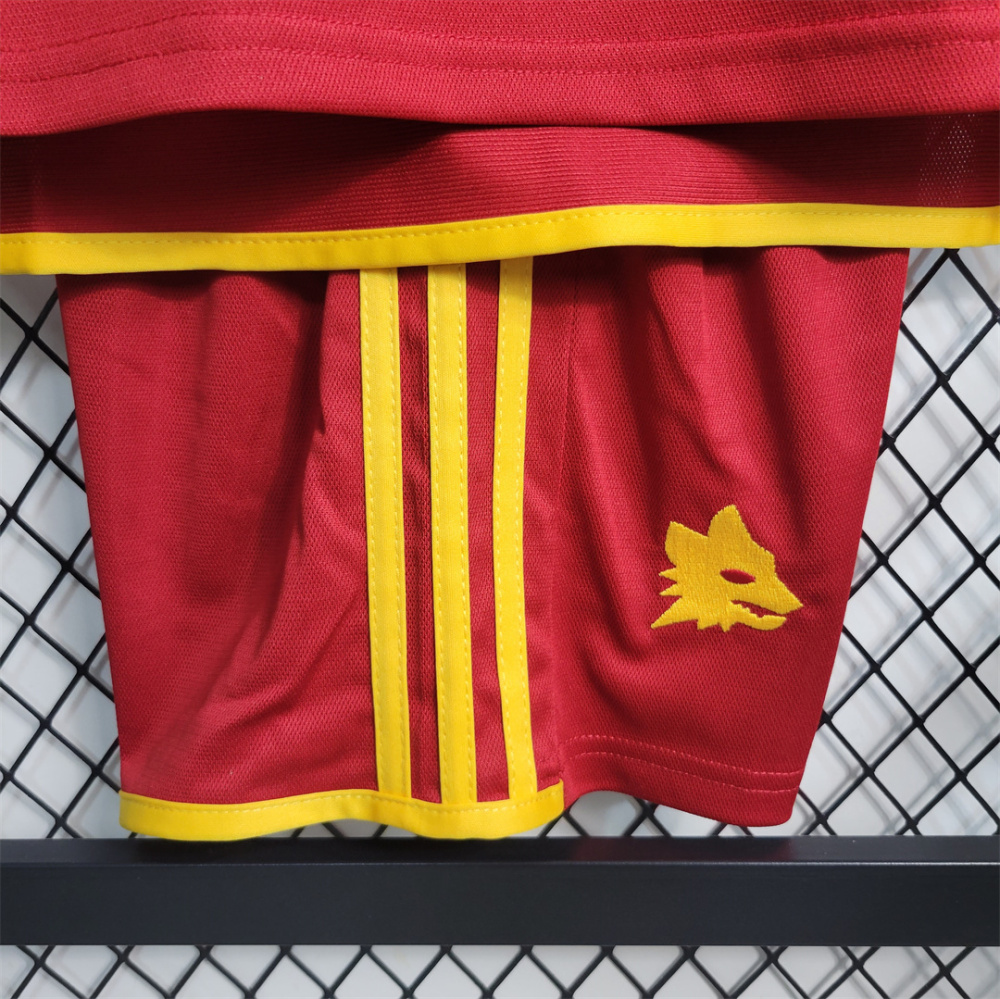 23-24 Roma Home Kids Kit Jersey+Shorts 2023/24