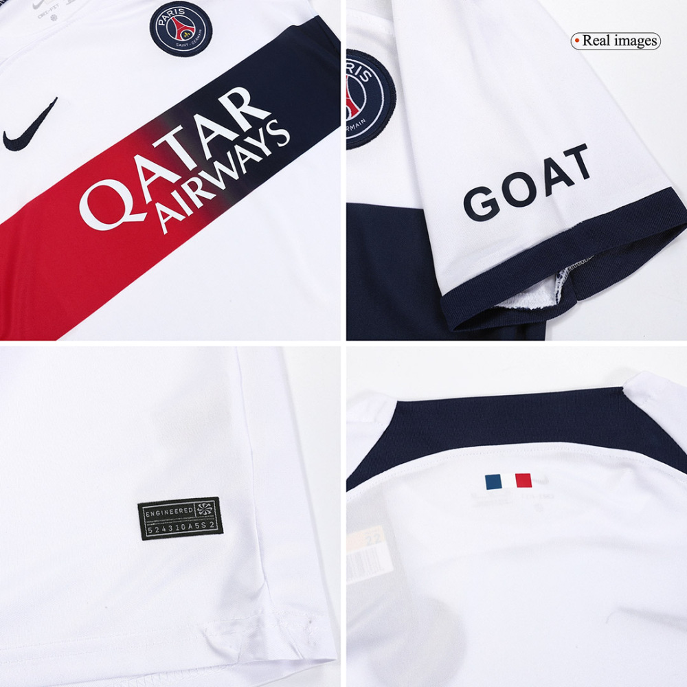 23-24 Paris Saint-Germain Away Kids Kit(Jersey+Shorts)