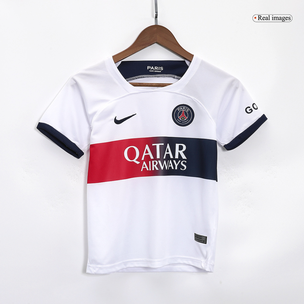 23-24 Paris Saint-Germain Away Kids Kit(Jersey+Shorts)