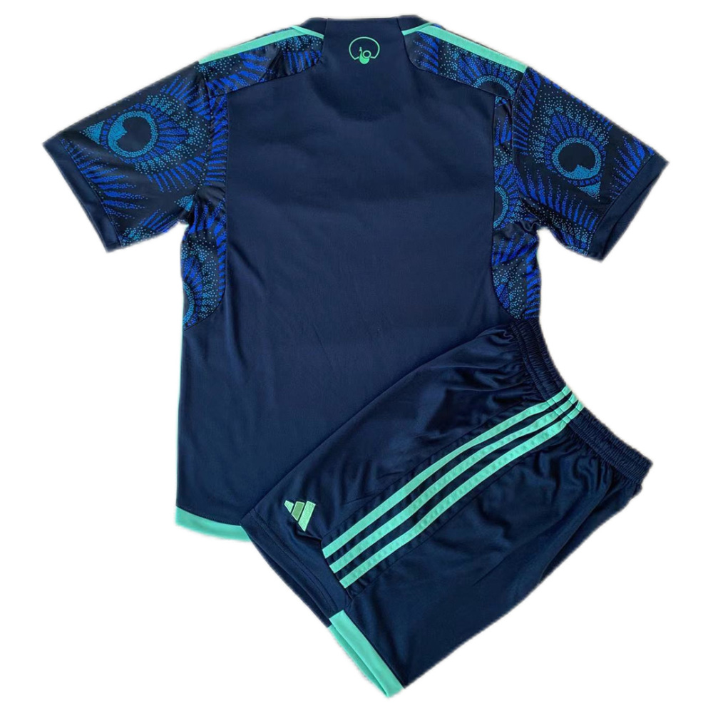 23-24 Leeds United Away Kids Kit Jersey+Shorts