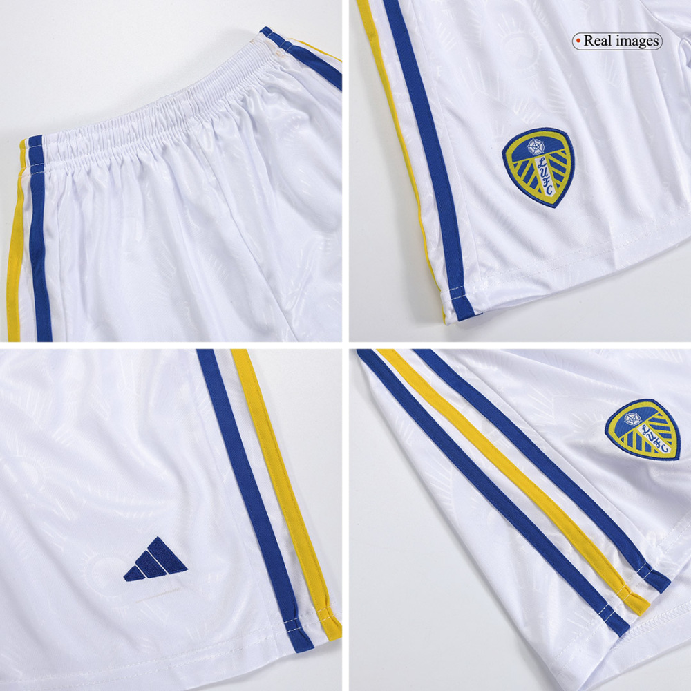 23-24 Leeds United Home Kids Kit Jersey+Shorts