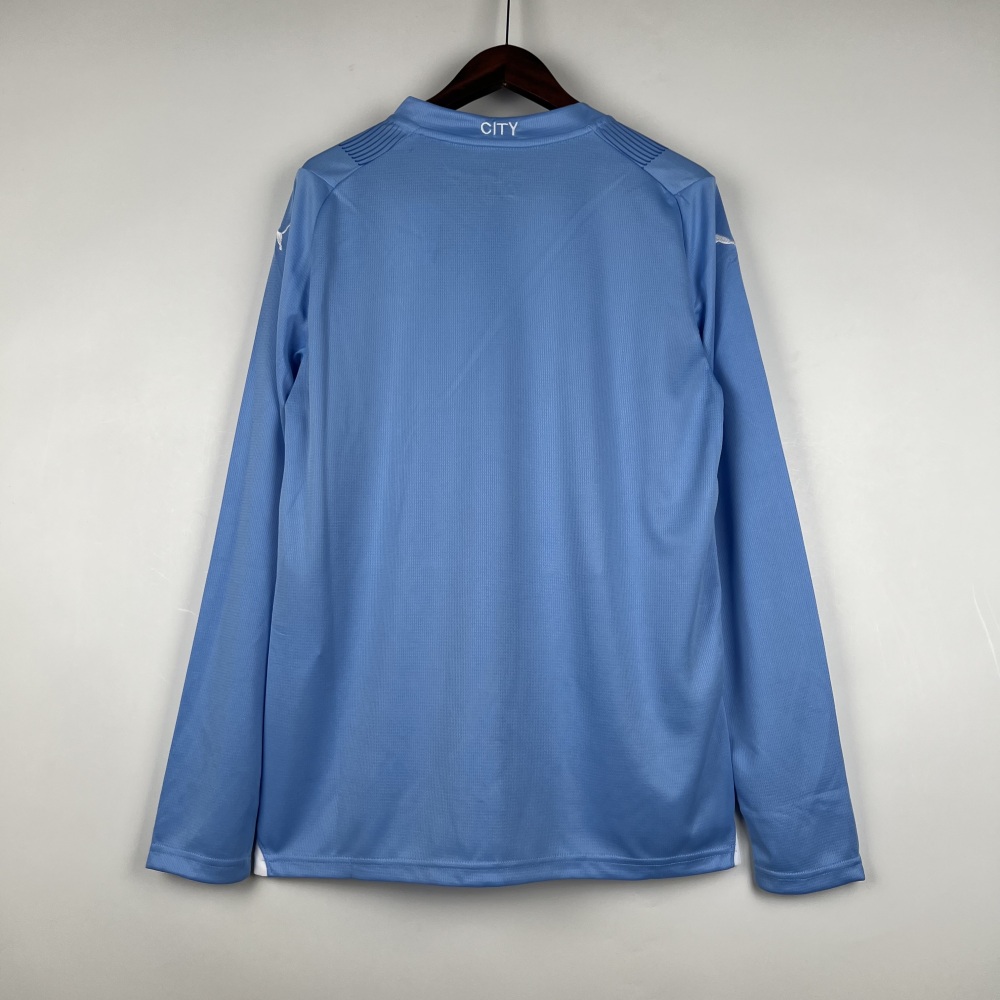 23-24 Manchester City Home Jersey Long Sleeve