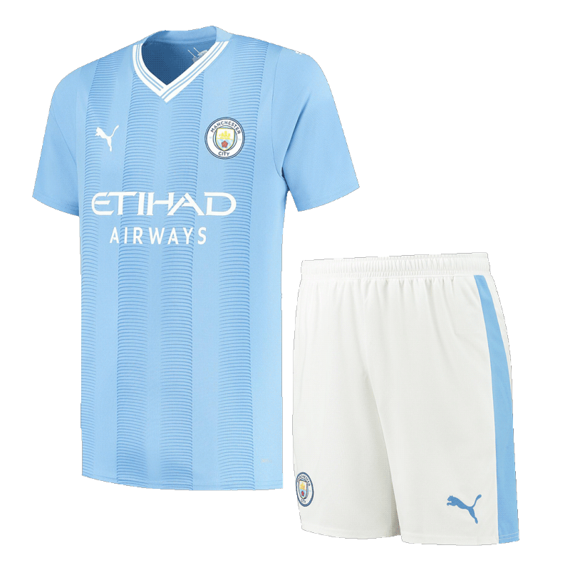 23-24 Manchester City Home Kit Jersey+Shorts