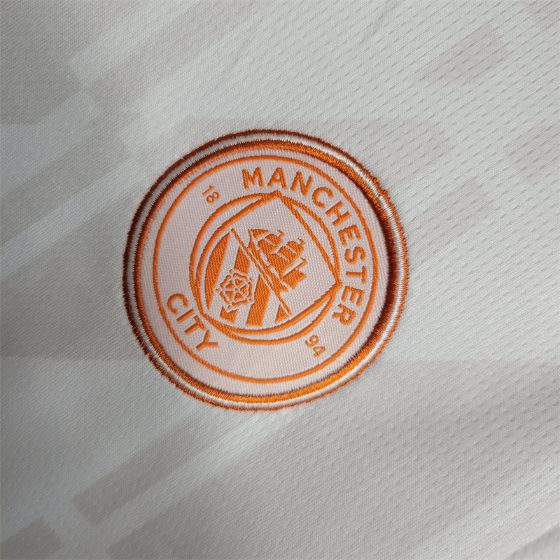 23-24 Manchester City Away Kids Kit Jersey+Shorts