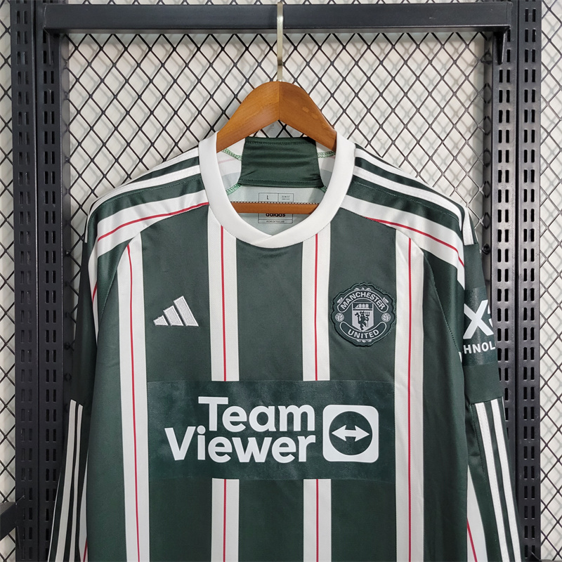 23-24 Manchester United Away Jersey Long Sleeve