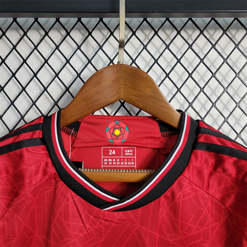 23-24 Manchester United Home Kids Kit Jersey+Shorts