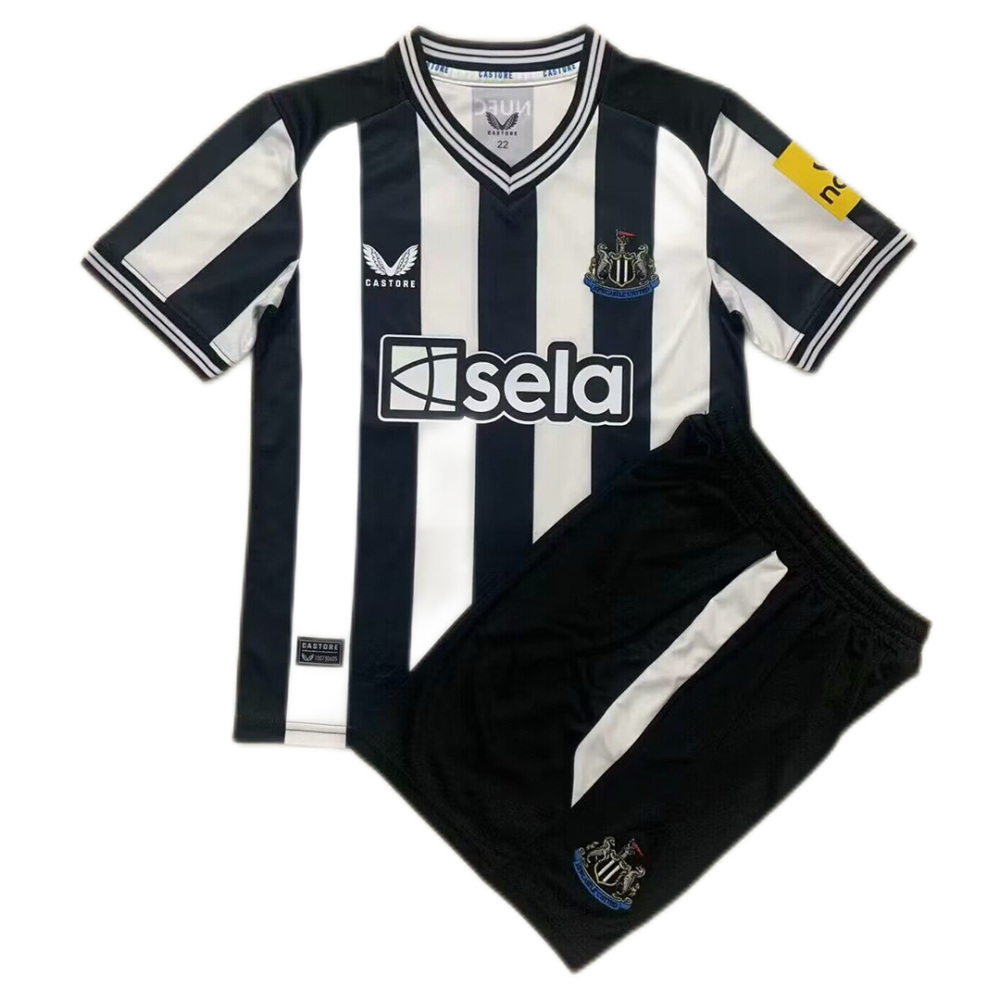 23-24 Newcastle United Home Kids Kit Jersey+Shorts