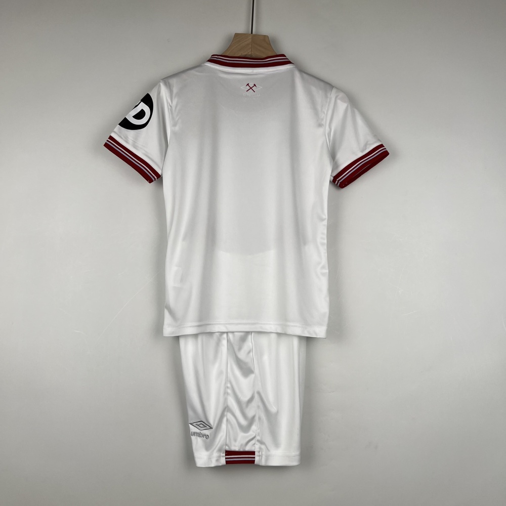 23-24 West Ham United Kids Kit Jersey+Shorts