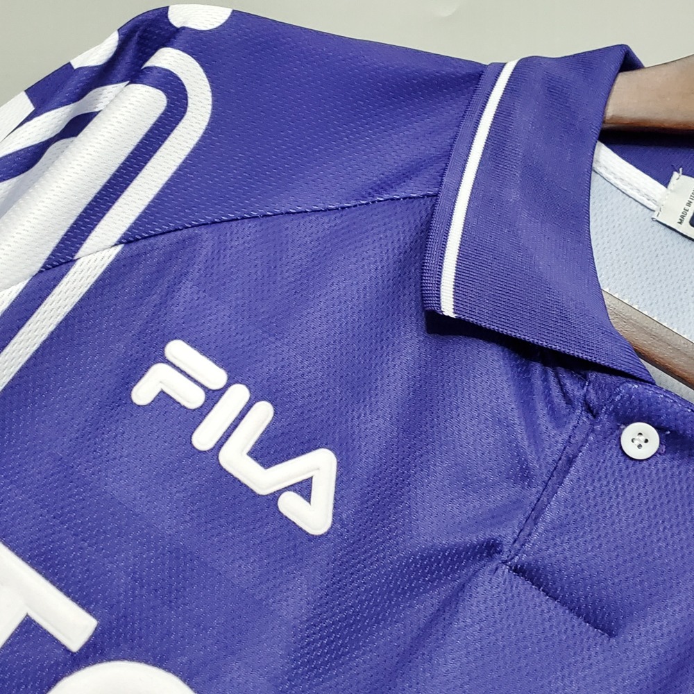 19999-20000 Fiorentina Soccer Home Jersey Retro Version