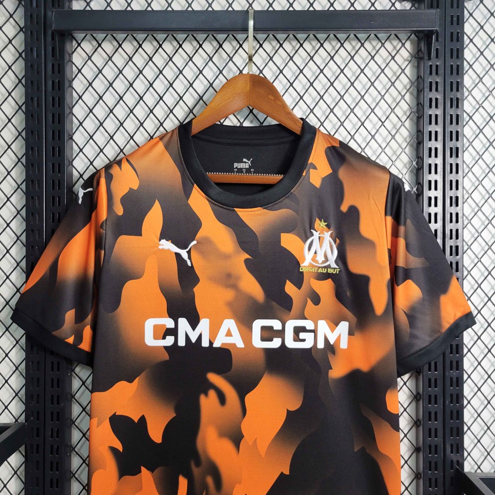 23-24  Marseille Third Away Jerseys Fan Version