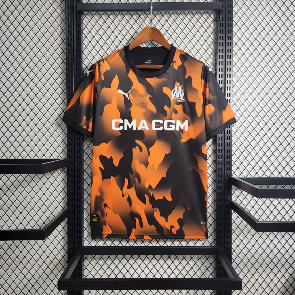 23-24  Marseille Third Away Jerseys Fan Version