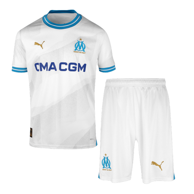 23-24  Marseille Home Kit Jersey+Shorts