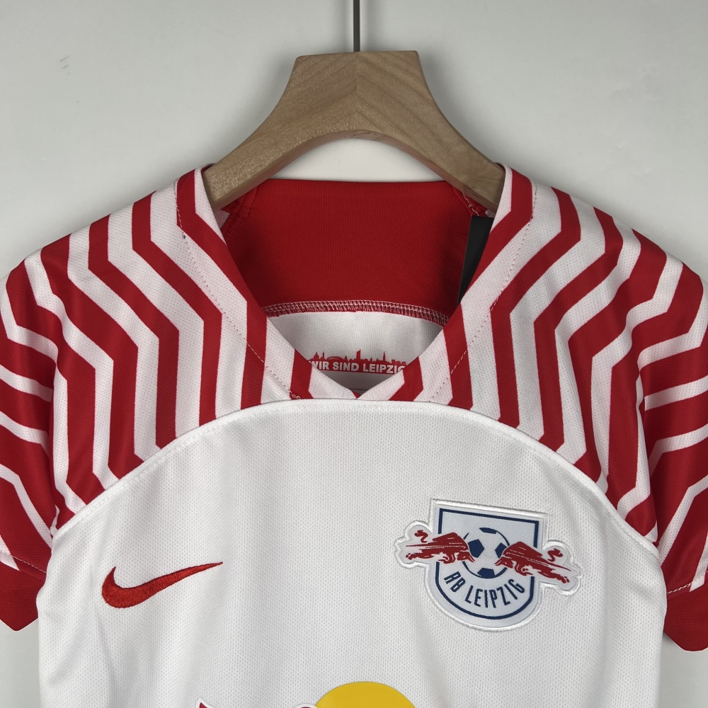 23-24 RB Leipzig Home Kids Kit Jersey+Shorts